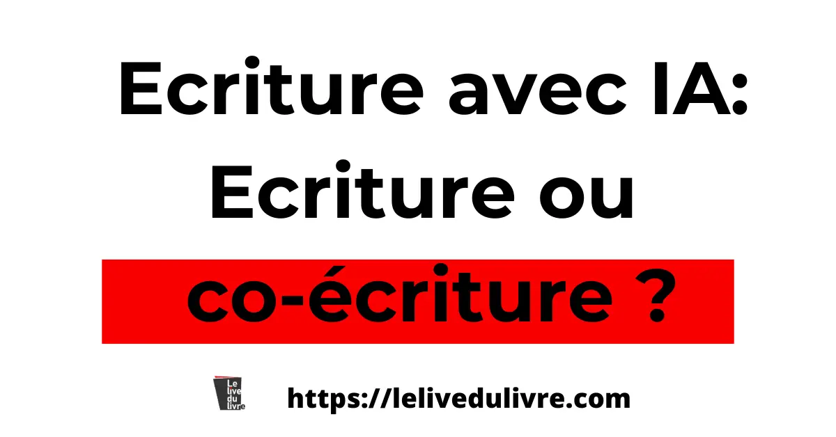 IA Ecriture ou co-écriture IA Ecriture ou co-écriture