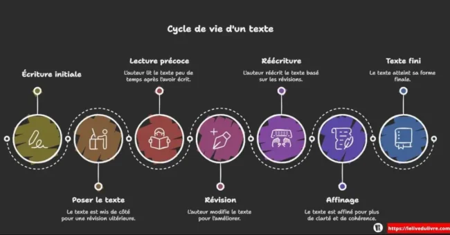 Le cycle de vie d’un texte Le cycle de production d'un texte