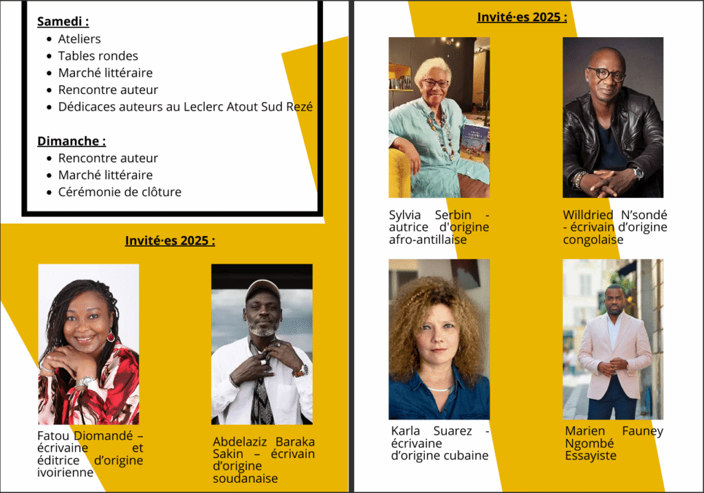 Les invités au Festival des Littératures Africaines 2025 à Nantes
