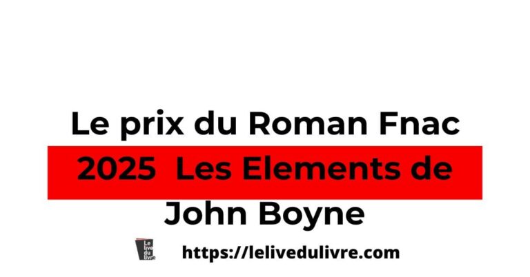 Le prix du roman Fnac 2025 revient à l’irlandais John Boyne