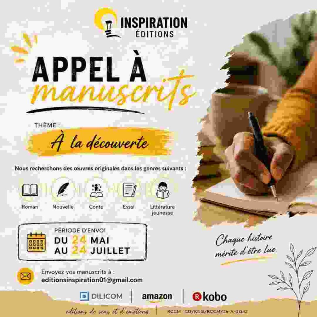 Appel à manuscrits Editions inspiration